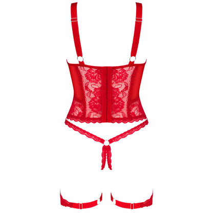 Obsessive Belovya Red Corset & Thong