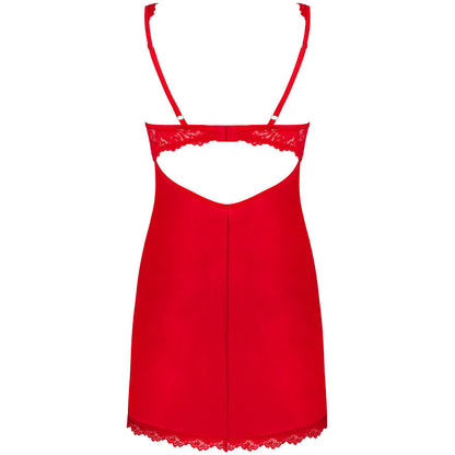 Obsessive Amor Cherris Red Chemise & Thong