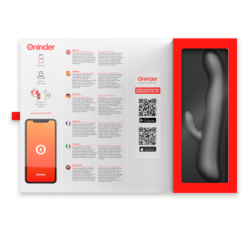 Oninder Oslo Silicone Rotating Dual Vibrator with App Control