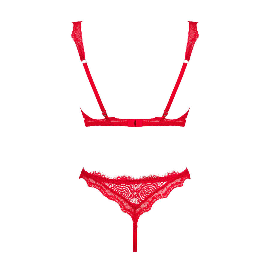 Obsessive Bergamore Red Lingerie Set