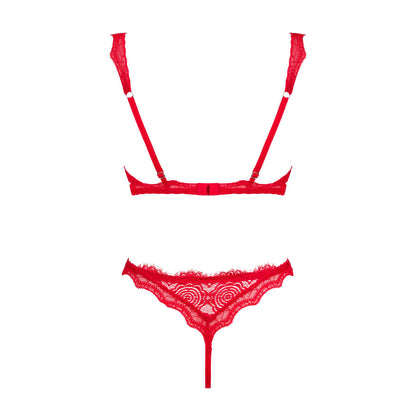 Obsessive Bergamore Red Lingerie Set