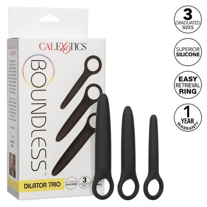 CalExotics Boundless Black Silicone Dilator Trio