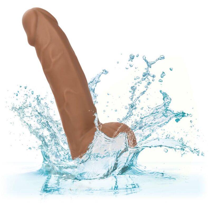 CalExotics Silicone Studs 6 Inch Dildo Brown