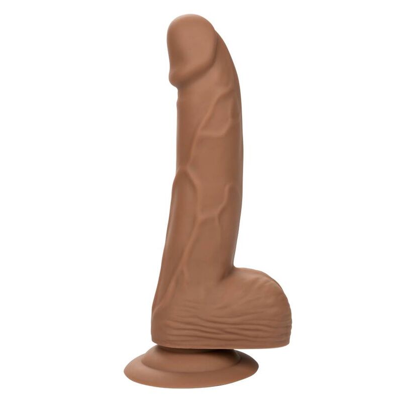 CalExotics Silicone Studs 6 Inch Dildo Brown