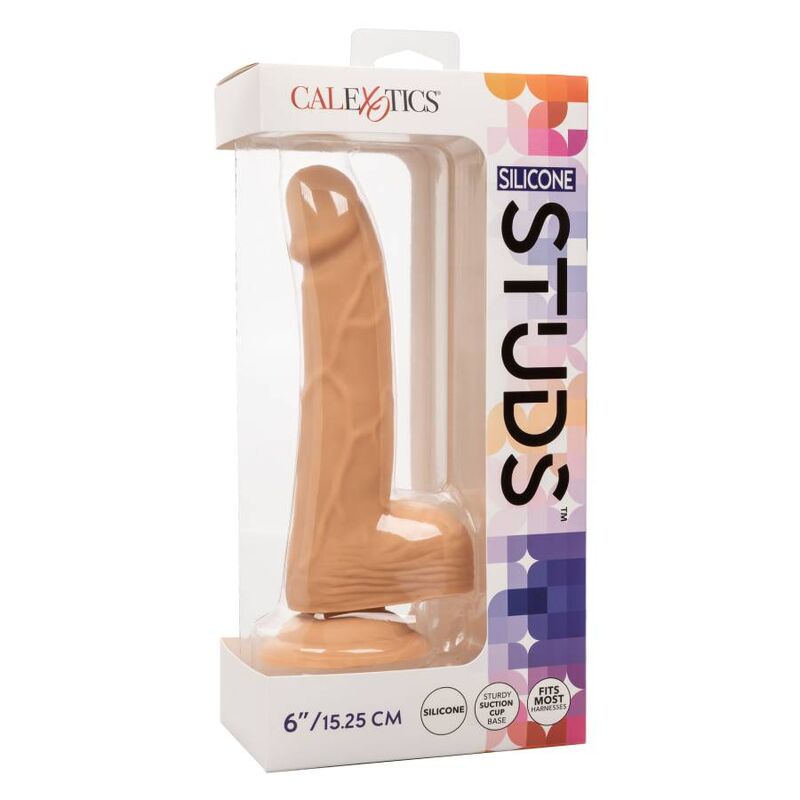 CalExotics Silicone Studs 6 Inch Dildo Light