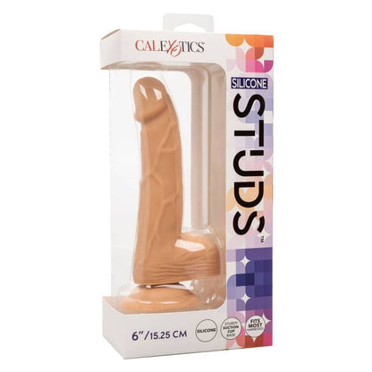 CalExotics Silicone Studs 6 Inch Dildo Light