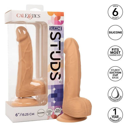 CalExotics Silicone Studs 6 Inch Dildo Light