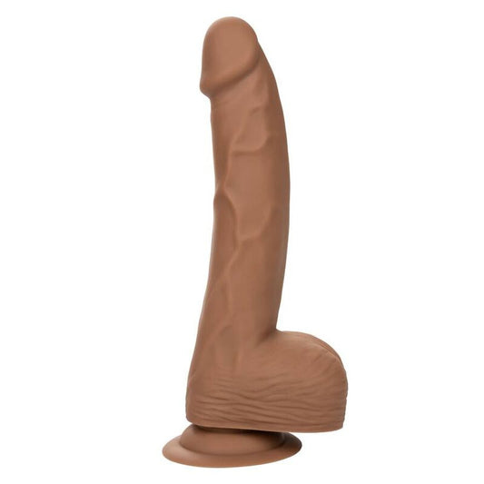 CalExotics Silicone Studs 8 Inch Dildo Brown