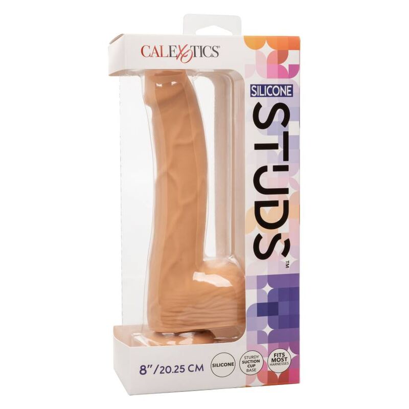 CalExotics Silicone Studs 8 Inch Dildo Light