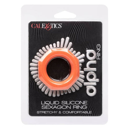 CalExotics Alpha Liquid Silicone Sexagon Cock Ring