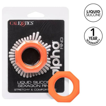 CalExotics Alpha Liquid Silicone Sexagon Cock Ring