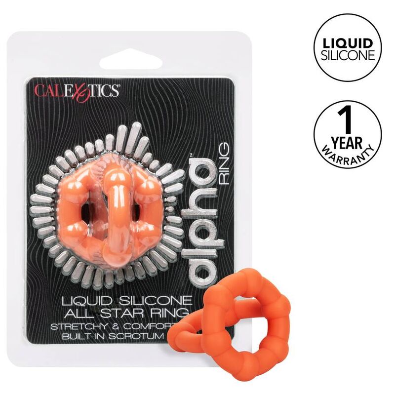 CalExotics Alpha Liquid Silicone All Star Cock Ring