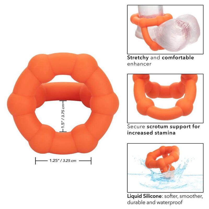 CalExotics Alpha Liquid Silicone All Star Cock Ring