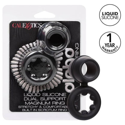 CalExotics Alpha Liquid Silicone Dual Magnum Cock Ring