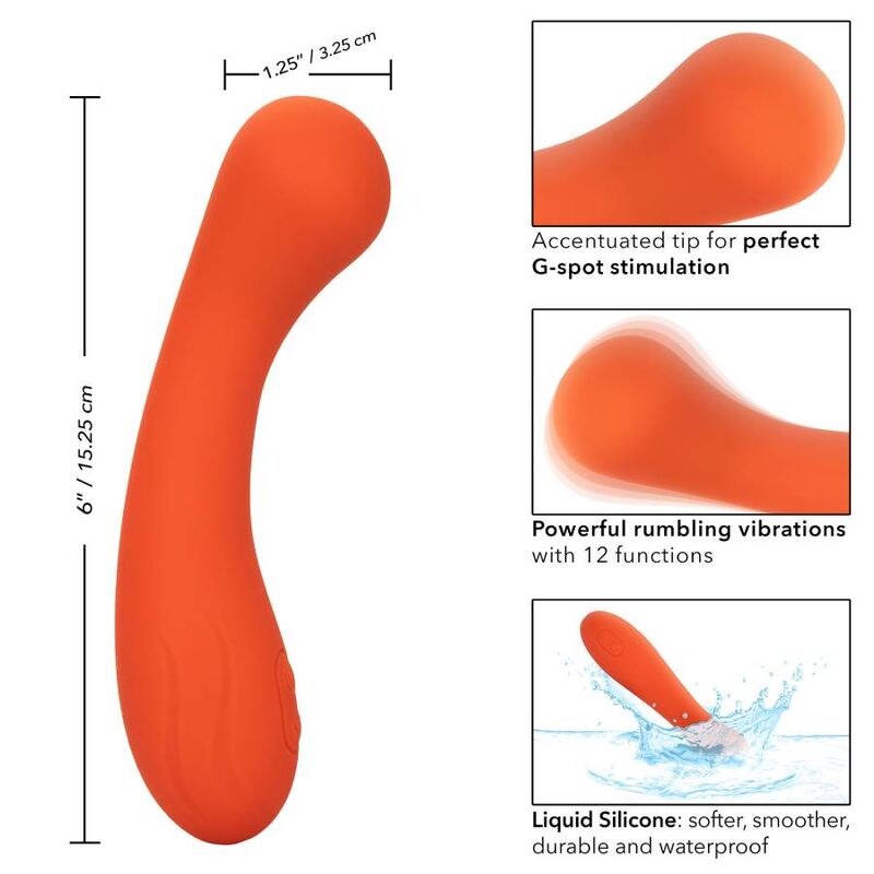 CalExotics Stella G-wand Silicone Vibrator Orange