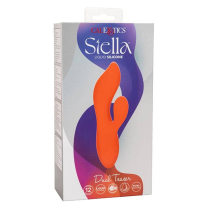 CalExotics Stella Dual Teaser Orange Silicone Rabbit Vibrator