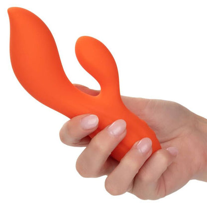 CalExotics Stella Dual Teaser Orange Silicone Rabbit Vibrator