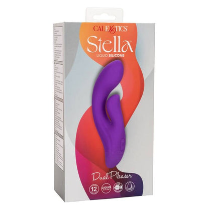 CalExotics Stella Dual Pleaser Violet Silicone Rabbit Vibrator