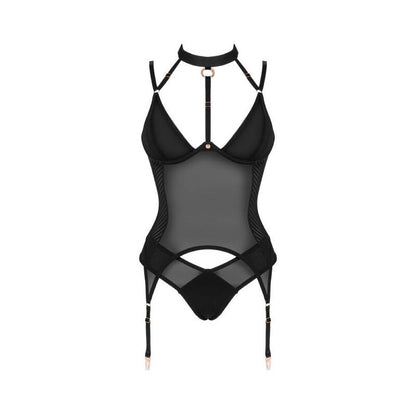 Obsessive Brasica Black Corset & Thong