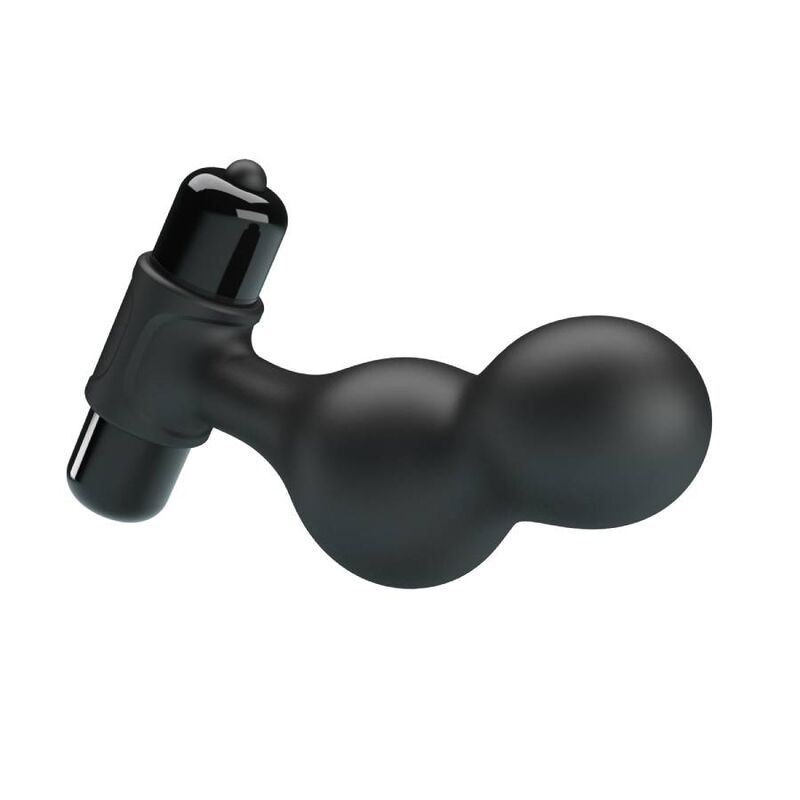 Mr Play Black Silicone Vibrating Anal Plug