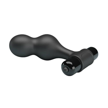 Mr Play Black Silicone Vibrating Anal Plug