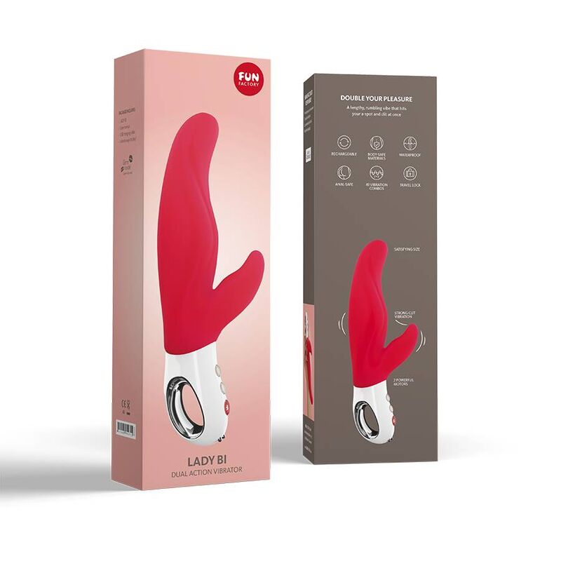 Fun Factory Lady Bi Rabbit Vibrator India Red