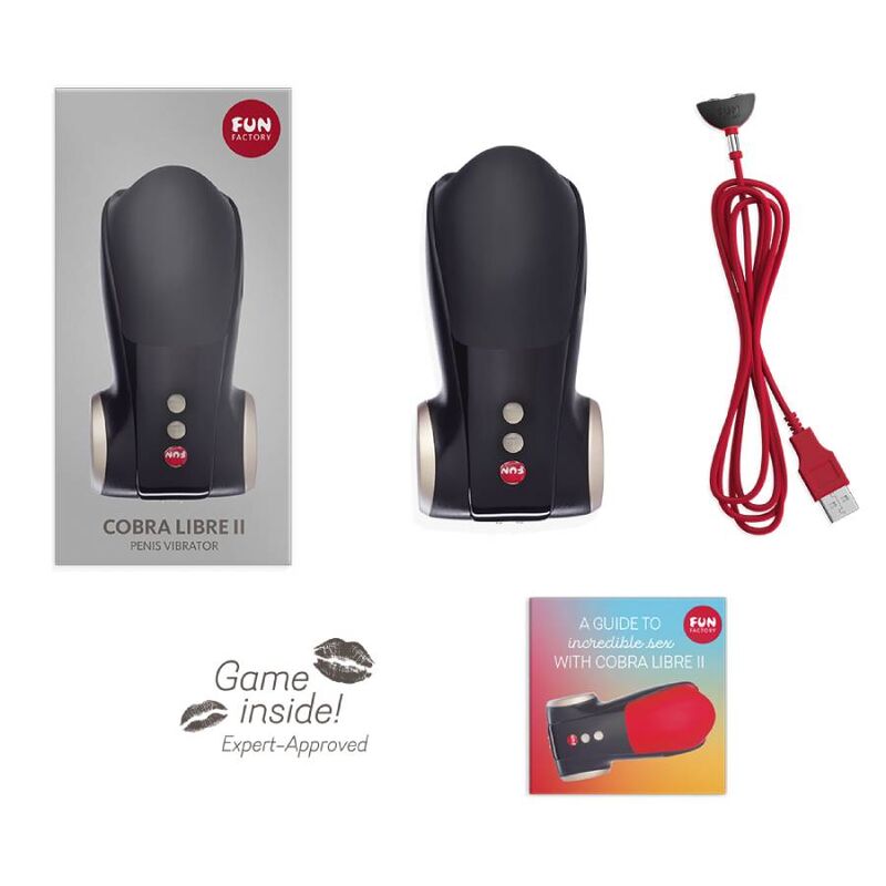 Fun Factory Cobra Libre II Penis Head Vibrator Black