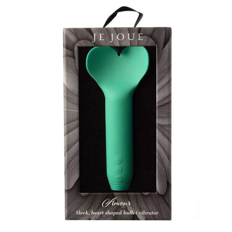 Je Joue Amour Silicone Heart Tip Bullet Vibrator Emerald Green