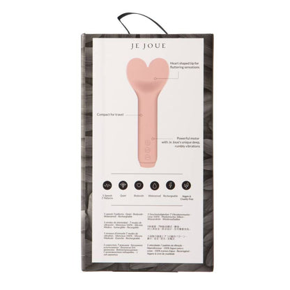 Je Joue Amour Silicone Heart Tip Bullet Vibrator Pale Rosette