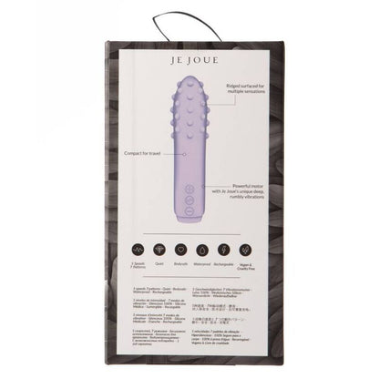 Je Joue Duet Textured Silicone Bullet Vibrator Lilac