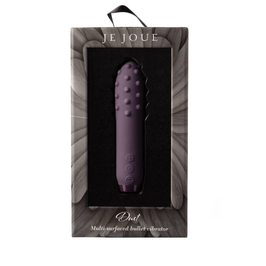 Je Joue Duet Textured Silicone Bullet Vibrator Purple