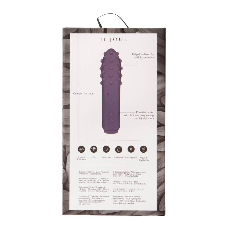 Je Joue Duet Textured Silicone Bullet Vibrator Purple