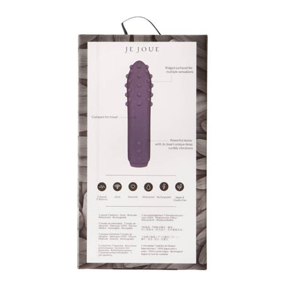 Je Joue Duet Textured Silicone Bullet Vibrator Purple