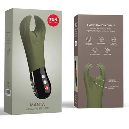 Fun Factory Manta Penis Vibrator Moss Green