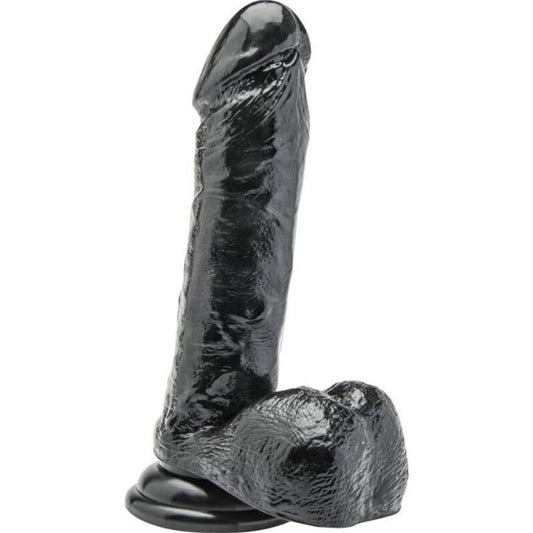 Get Real Dong With Balls 18cm Black