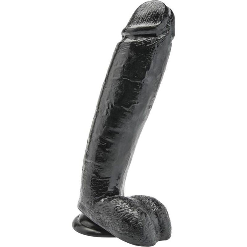 Get Real Dong With Balls 25.5cm Black