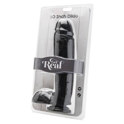 Get Real Dong With Balls 25.5cm Black