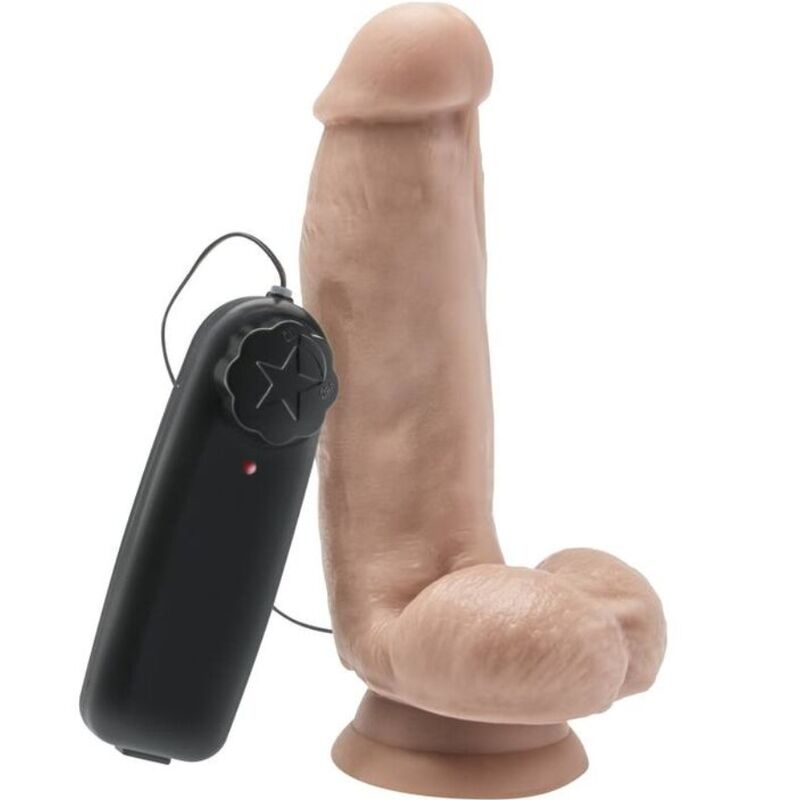 Get Real Vibrating Dong With Balls 12cm Light