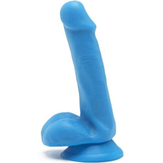 Get Real Happy Dicks Dildo With Balls 15cm Blue