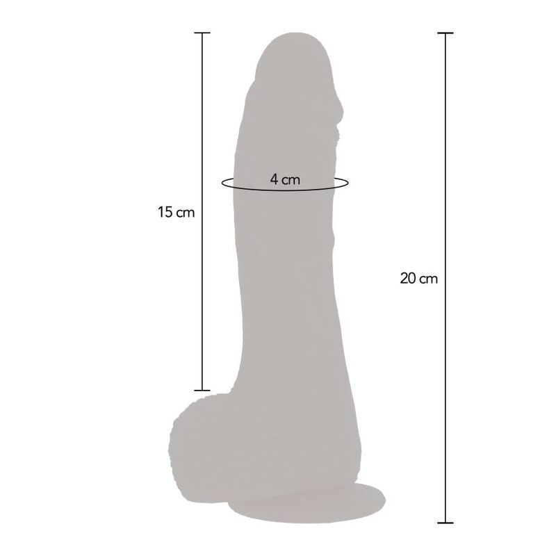 Get Real Up&Down Rotating Vibrating Dildo Light