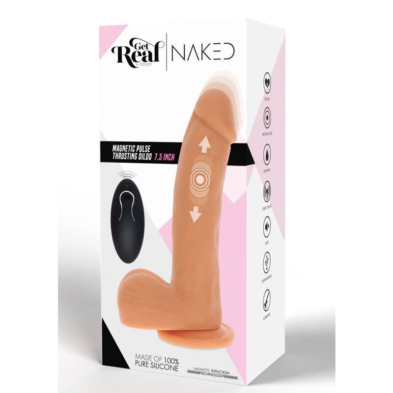 Get Real Magnetic Pulse Trusting Dildo Light