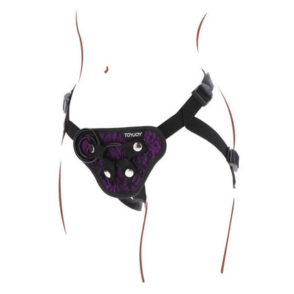 Get Real Strap-On Lace Harness O/S Purple