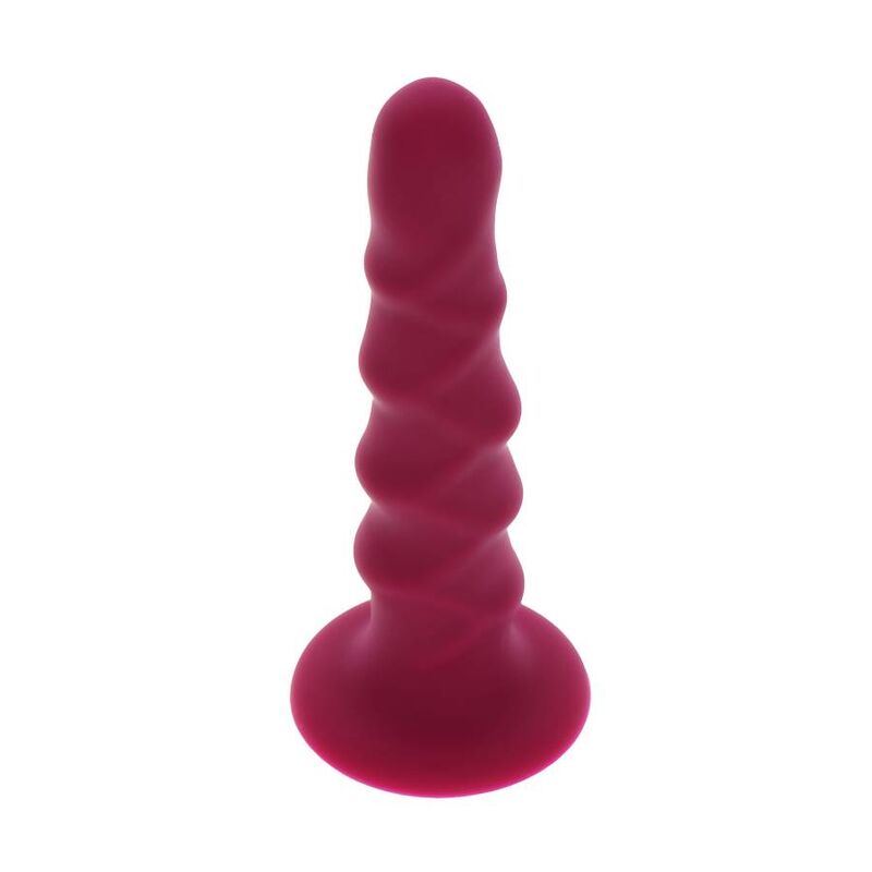 Get Real Ribbed Dong 16cm Red