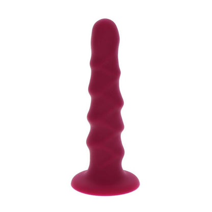 Get Real Ribbed Dong 16cm Red