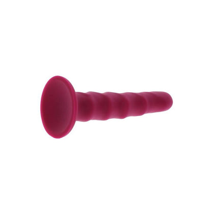 Get Real Ribbed Dong 16cm Red