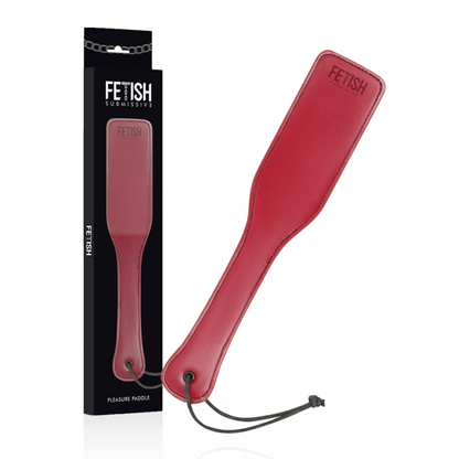 Fetish Submissive Dark Room Red Vegan Leather Paddle