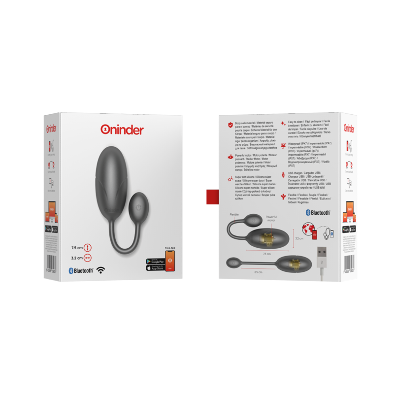 Oninder Tokyo Vibrating Silicone Egg with App Control