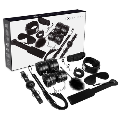 Experience Black 11 Piece Bondage Kit