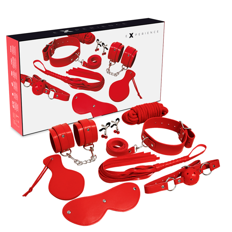 Experience Red 8 Piece Bondage Kit