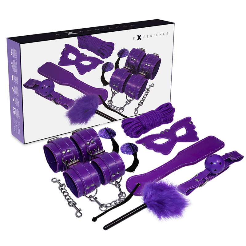 Experience Purple 8 Piece Bondage Kit